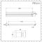 Milano Aruba - White Horizontal Designer Radiator 236mm x 1400mm (Double Panel)