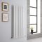 Milano Aruba - Modern White Vertical Designer Radiator 1400mm x 590mm (Single Panel)