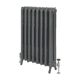 Milano Beatrix - Ornate Cast Iron Radiator - 2 Column - 510mm Tall - Antique Graphite