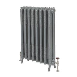Milano Beatrix - Ornate Cast Iron Radiator - 2 Column - 950mm Tall - Antique Silver