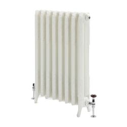 Milano Beatrix - Ornate Cast Iron Radiator - 2 Column - 510mm Tall - Porcelain White