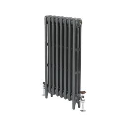 Milano Mercury - Cast Iron Radiator - 3 Column - 560mm Tall - Antique Silver