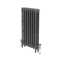 Milano Mercury - Cast Iron Radiator - 3 Column - 660mm Tall - Antique Silver