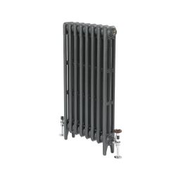 Milano Mercury - Cast Iron Radiator - 3 Column - 760mm Tall - Antique Silver