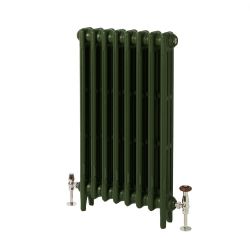 Milano Mercury - Cast Iron Radiator - 3 Column - 860mm Tall - Farrow & Ball Duck Green