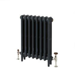 Milano Mercury - Cast Iron Radiator - 3 Column - 560mm Tall - Farrow & Ball Railings Grey