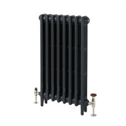 Milano Mercury - Cast Iron Radiator - 3 Column - 760mm Tall - Farrow & Ball Railings Grey