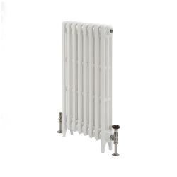 Milano Mercury - Cast Iron Radiator - 3 Column - 660mm Tall - Porcelain White