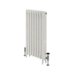 Milano Mercury - Cast Iron Radiator - 3 Column - 860mm Tall - Porcelain White