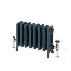 Milano Isabel - Cast Iron Radiator - 4 Column - 357mm Tall - Farrow & Ball Hague Blue
