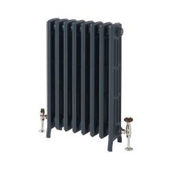 Milano Isabel - Cast Iron Radiator - 4 Column - 660mm Tall - Farrow & Ball Hague Blue