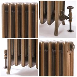 Milano Isabel - Cast Iron Radiator - 4 Column - 760mm Tall - Burnt Gold