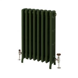Milano Isabel - Cast Iron Radiator - 4 Column - 760mm Tall - Farrow & Ball Duck Green