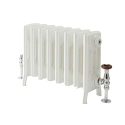 Milano Isabel - Cast Iron Radiator - 4 Column - 357mm Tall - Porcelain White