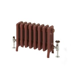 Milano Isabel - Cast Iron Radiator - 4 Column - 357mm Tall - Farrow & Ball Eating Room Red