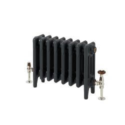 Milano Mercury - Cast Iron Radiator - 4 Column - 360mm Tall - Farrow & Ball Railings Grey