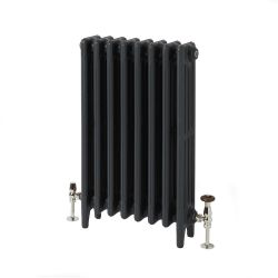 Milano Mercury - Cast Iron Radiator - 4 Column - 560mm Tall - Farrow & Ball Railings Grey