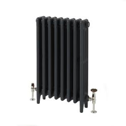 Milano Mercury - Cast Iron Radiator - 4 Column - 760mm Tall - Farrow & Ball Railings Grey