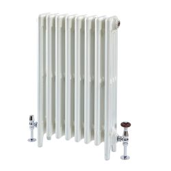 Milano Mercury - Cast Iron Radiator - 4 Column - 760mm Tall - Porcelain White