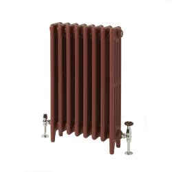 Milano Mercury - Cast Iron Radiator - 4 Column - 560mm Tall - Farrow & Ball Eating Room Red