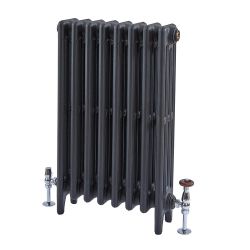 Milano Mercury - Cast Iron Radiator - 4 Column - 960mm Tall - Slate Black