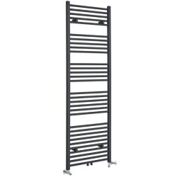 Milano Neva - Dual Fuel Anthracite Heated Towel Rail - Choice of Size