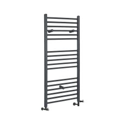 Milano Artle - Dual Fuel Straight Anthracite Heated Towel Rail - Choice of Size