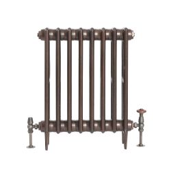 Milano Alice - Cast Iron Radiator - 3 Column - Antique Copper