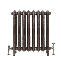 Milano Beatrix - Ornate Cast Iron Radiator - 2 Column - Antique Copper