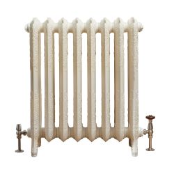 Milano Beatrix - Ornate Cast Iron Radiator - 2 Column - Antique White