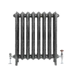 Milano Beatrix - Ornate Cast Iron Radiator - 2 Column - Dark Pewter