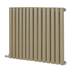 Milano Aruba - Electric Elk Brown Horizontal Designer Radiator - 635mm x 590mm - No Thermostat