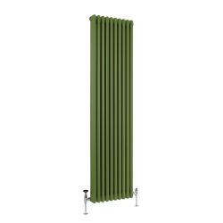 Milano Windsor - Vertical Traditional Column Radiator - 3 Column - Green Custom Colours