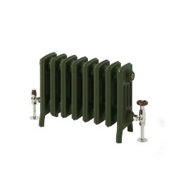 Milano Isabel - Cast Iron Radiator - 4 Column - 357mm Tall - Farrow & Ball Duck Green
