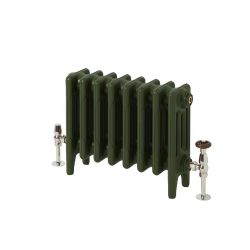 Milano Mercury - Cast Iron Radiator - 4 Column - 360mm Tall - Farrow & Ball Duck Green