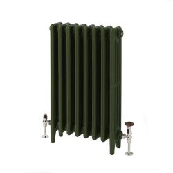 Milano Mercury - Cast Iron Radiator - 4 Column - 960mm Tall - Farrow & Ball Duck Green
