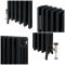 Milano Isabel - Cast Iron Radiator - 4 Column - 660mm Tall - Farrow & Ball Railings Grey