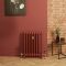 Milano Mercury - Cast Iron Radiator - 3 Column - 660mm Tall - Farrow & Ball Eating Room Red