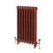 Milano Mercury - Cast Iron Radiator - 3 Column - 860mm Tall - Farrow & Ball Eating Room Red