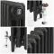 Milano Mercury - Cast Iron Radiator - 3 Column - 660mm Tall - Slate Black