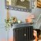 Milano Mercury - Cast Iron Radiator - 3 Column - 660mm Tall - Slate Black