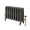 Milano Isabel - Cast Iron Radiator - 4 Column - 357mm Tall - Antique Silver