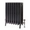 Milano Isabel - Cast Iron Radiator - 4 Column - 660mm Tall - Antique Silver