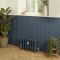 Milano Isabel - Cast Iron Radiator - 4 Column - 357mm Tall - Farrow & Ball Hague Blue