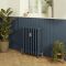 Milano Isabel - Cast Iron Radiator - 4 Column - 660mm Tall - Farrow & Ball Hague Blue