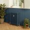 Milano Isabel - Cast Iron Radiator - 4 Column - 760mm Tall - Farrow & Ball Hague Blue