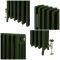 Milano Isabel - Cast Iron Radiator - 4 Column - 660mm Tall - Farrow & Ball Duck Green