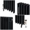 Milano Isabel - Cast Iron Radiator - 4 Column - 760mm Tall - Farrow & Ball Railings Grey