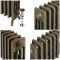 Milano Isabel - Cast Iron Radiator - 4 Column - 660mm Tall - Natural Brass