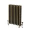 Milano Isabel - Cast Iron Radiator - 4 Column - 660mm Tall - Natural Brass